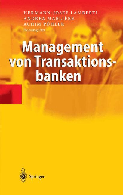 Vorderes Coverbild Management von Transaktionsbanken