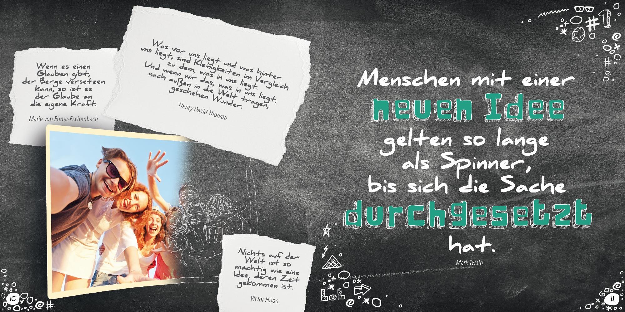 Beispielinhalt (Bild) Erinnerungsalbum Jugendweihe