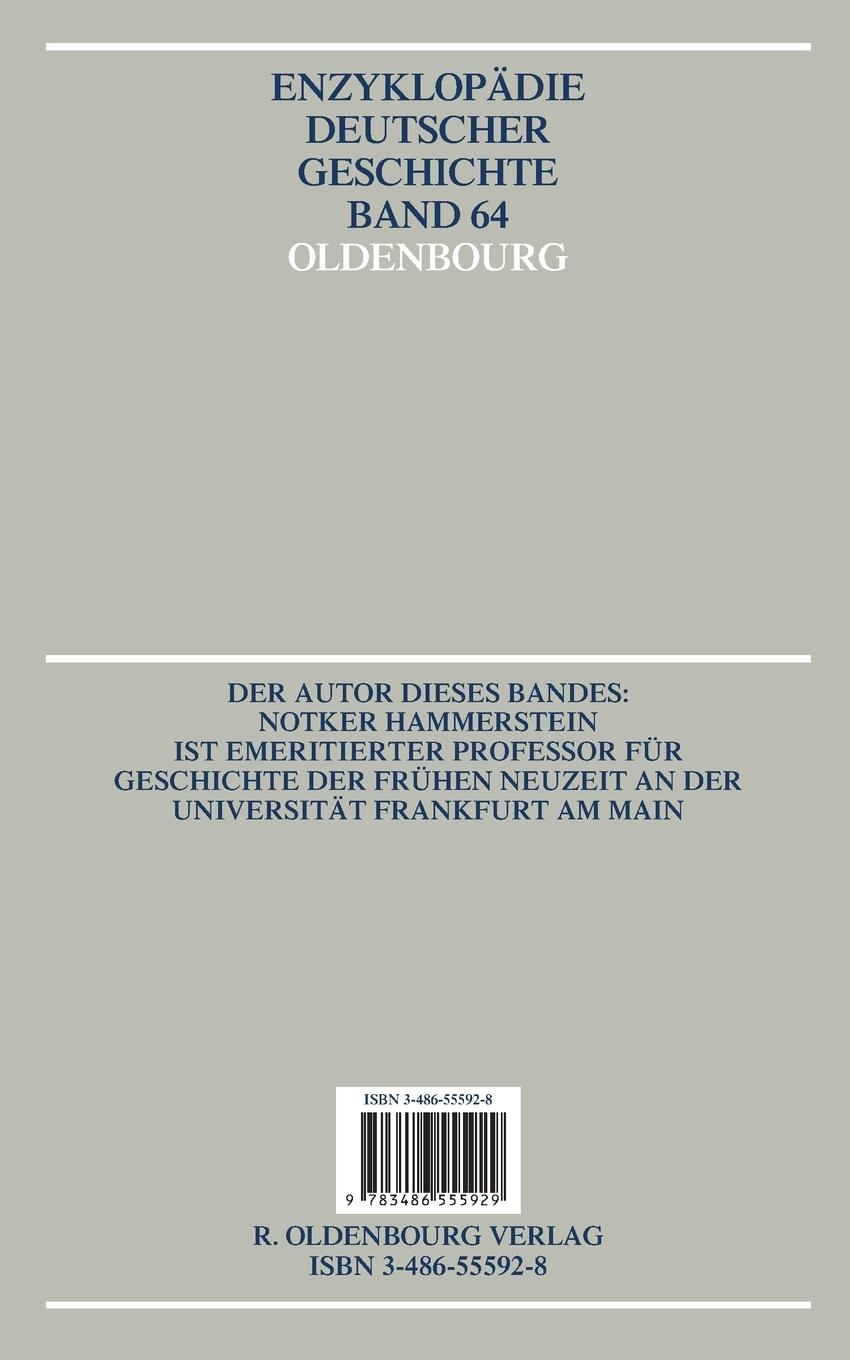 Rückseitencover Bildung und Wissenschaft vom 15. bis zum 17. Jahrhundert