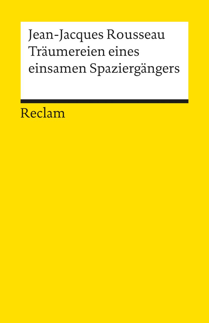 Vorderes Coverbild Träumereien eines einsamen Spaziergängers