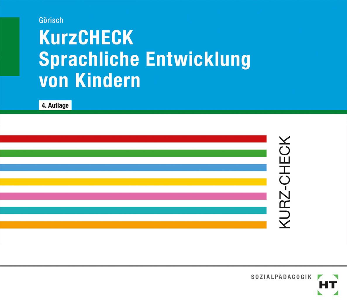 Vorderes Coverbild KurzCHECK Sprachliche Entwicklung von Kindern