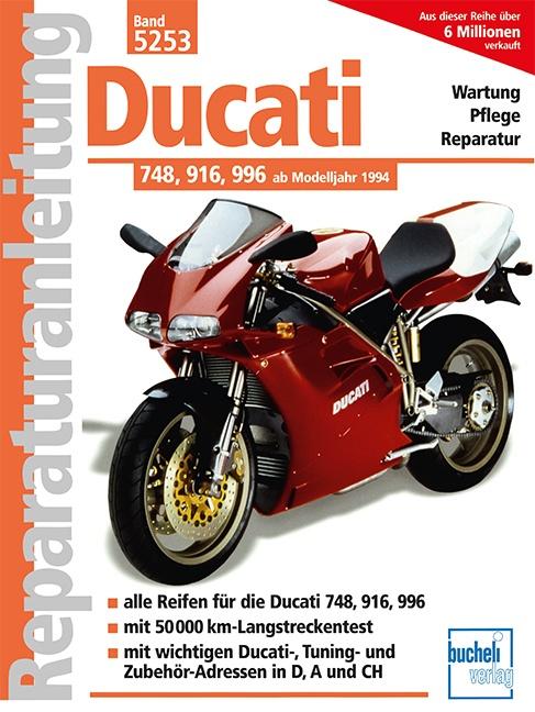 Vorderes Coverbild Ducati 748, 916, 996 ab Modelljahr 1994. Band 5253