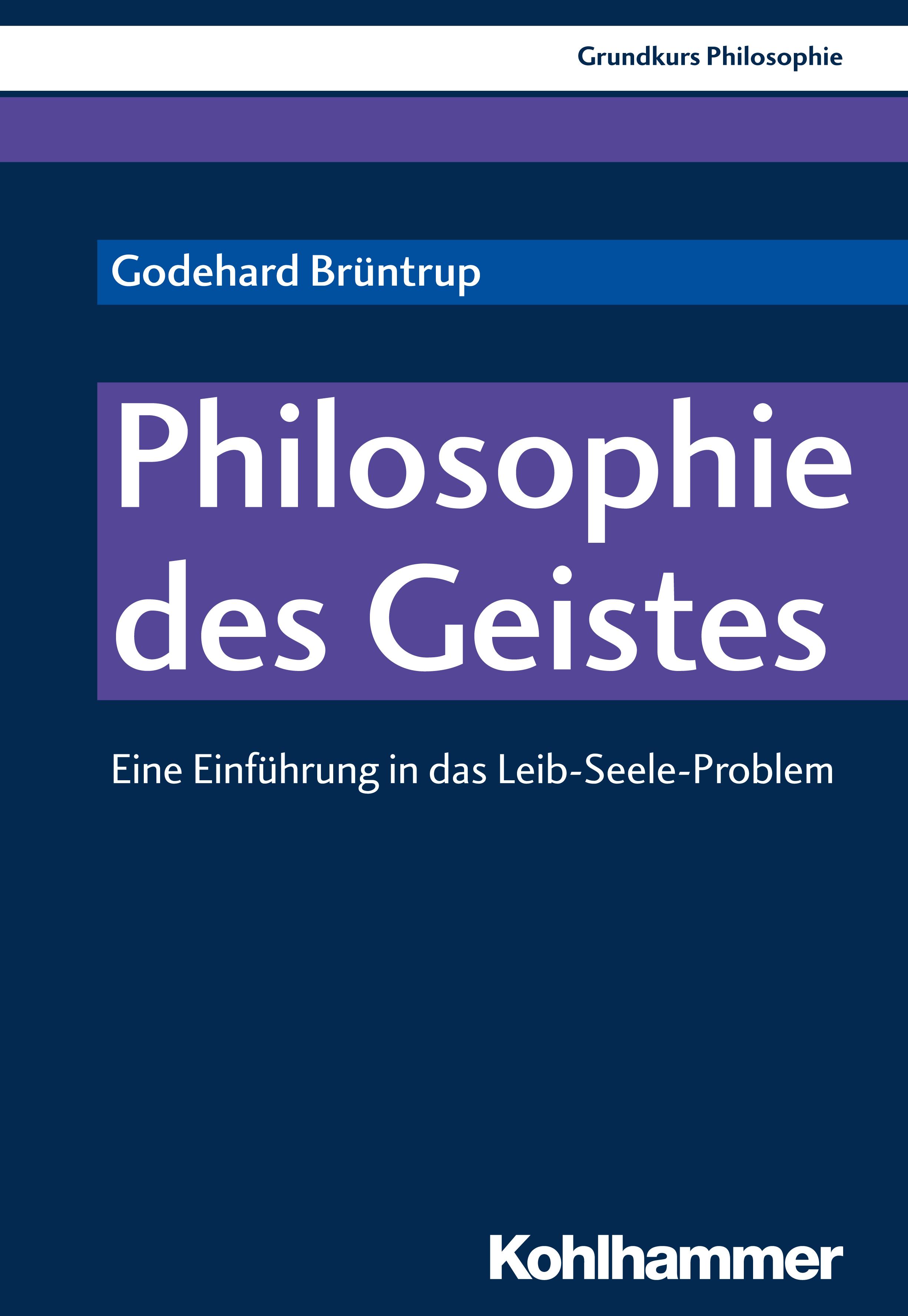 Vorderes Coverbild Philosophie des Geistes
