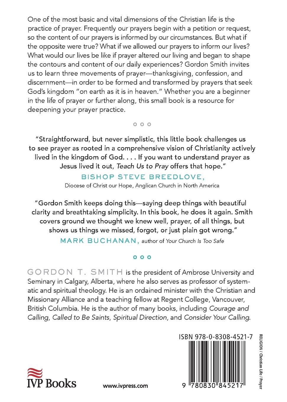 Rückseitencover Teach Us to Pray