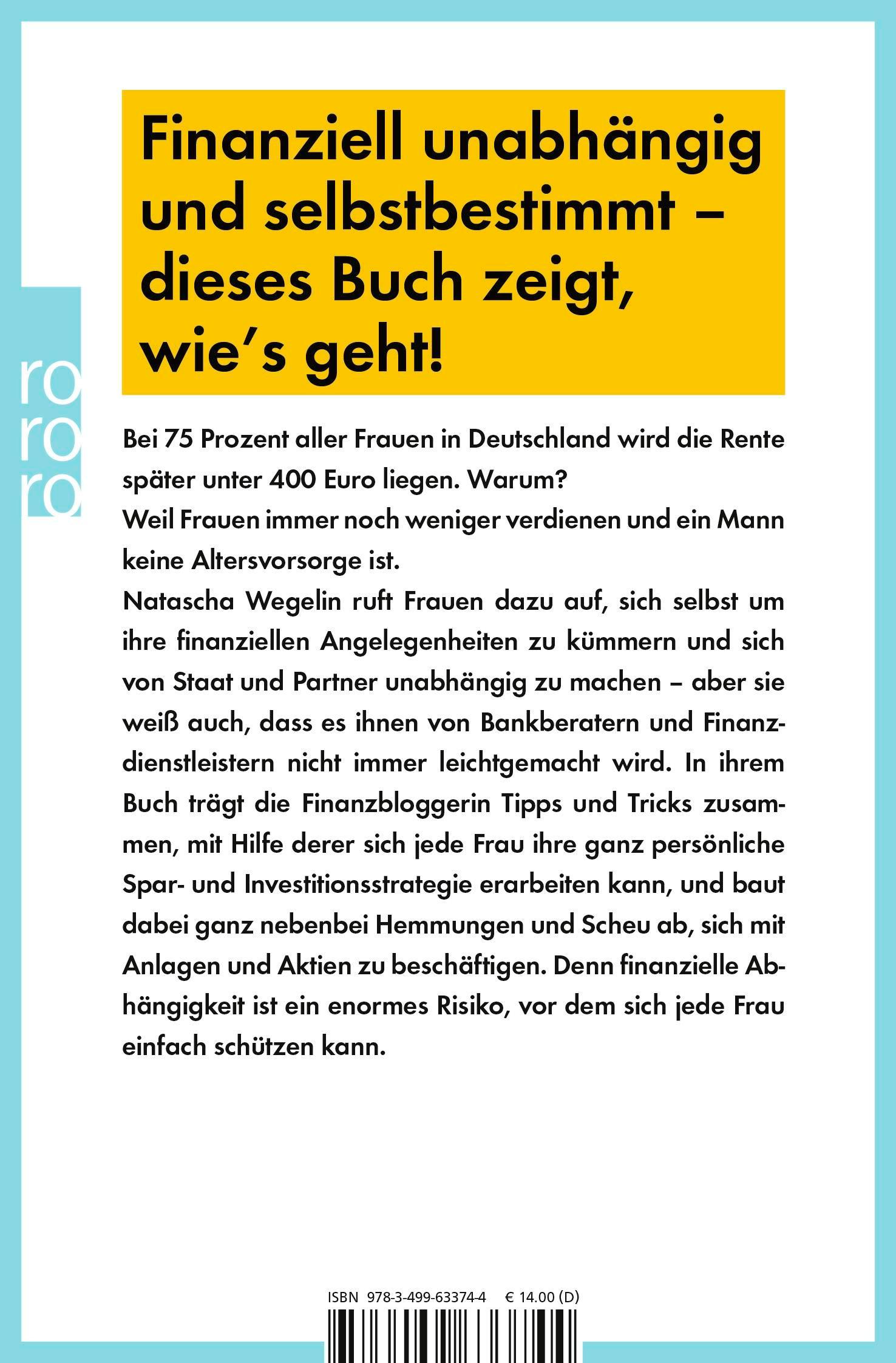 Rückseitencover Madame Moneypenny: Wie Frauen ihre Finanzen selbst in die Hand nehmen können