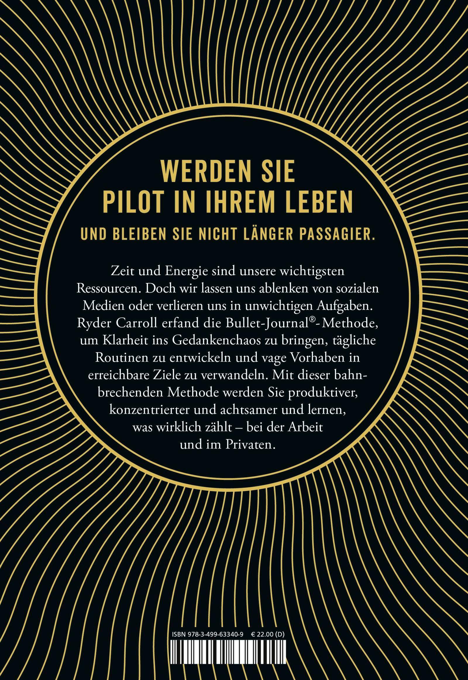 Rückseitencover Die Bullet-Journal-Methode