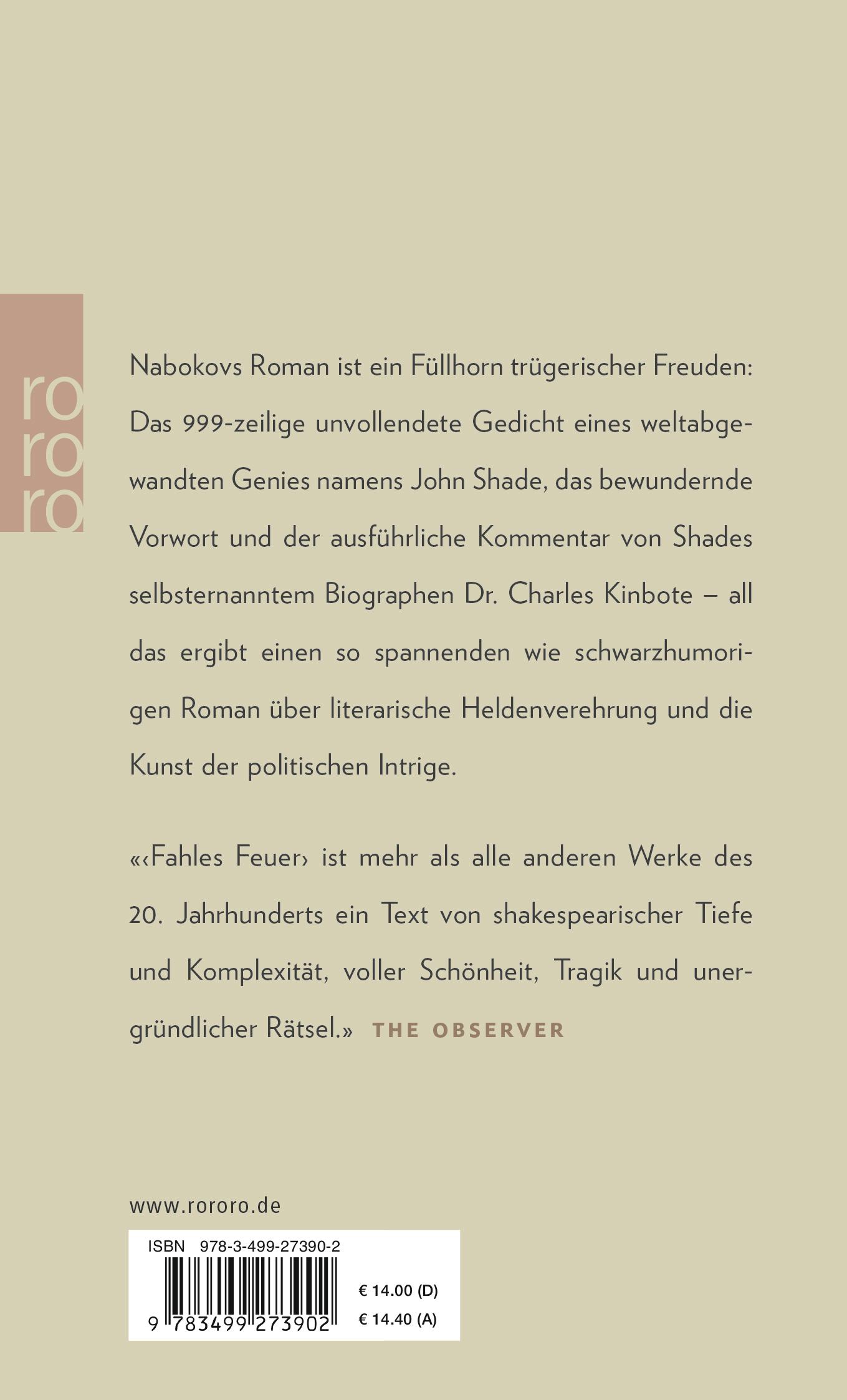 Rückseitencover Fahles Feuer