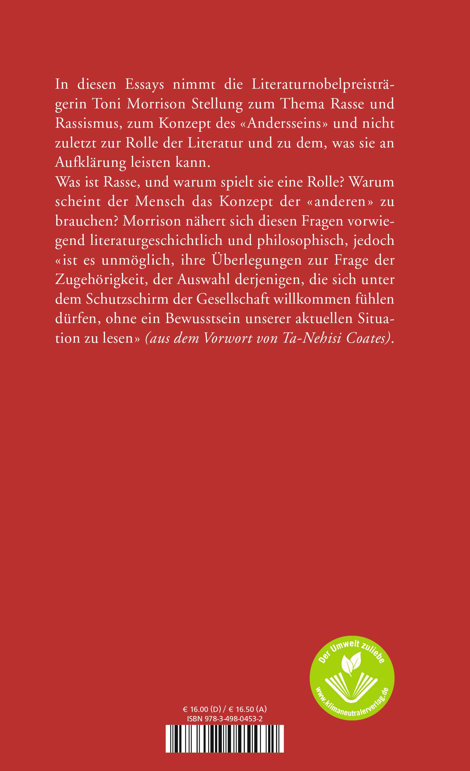 Rückseitencover Die Herkunft der anderen