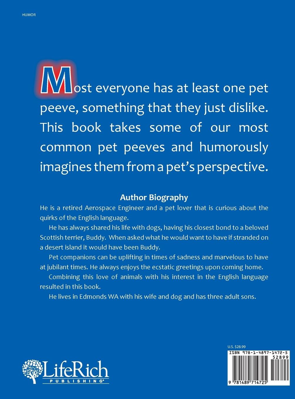 Rückseitencover Pet's Pet Peeves