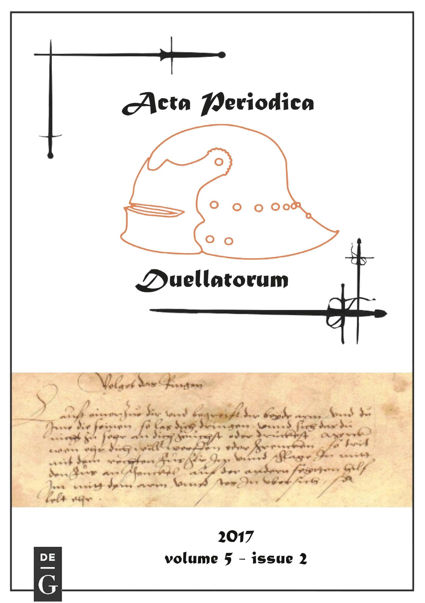 Vorderes Coverbild Acta Periodica Duellatorum (vol. 5, issue 2)