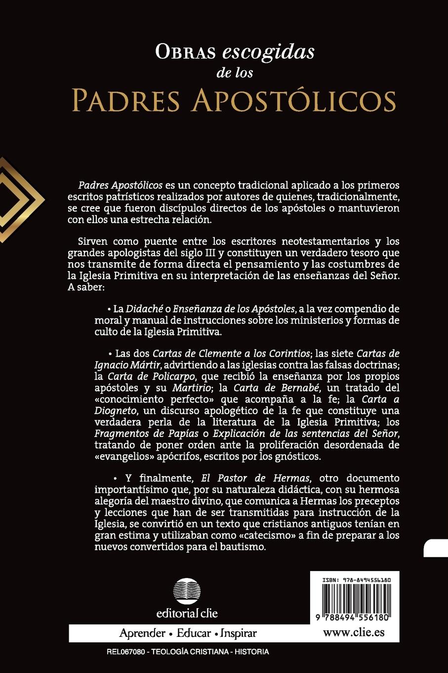 Rückseitencover Obras escogidas de los Padres Apostólicos