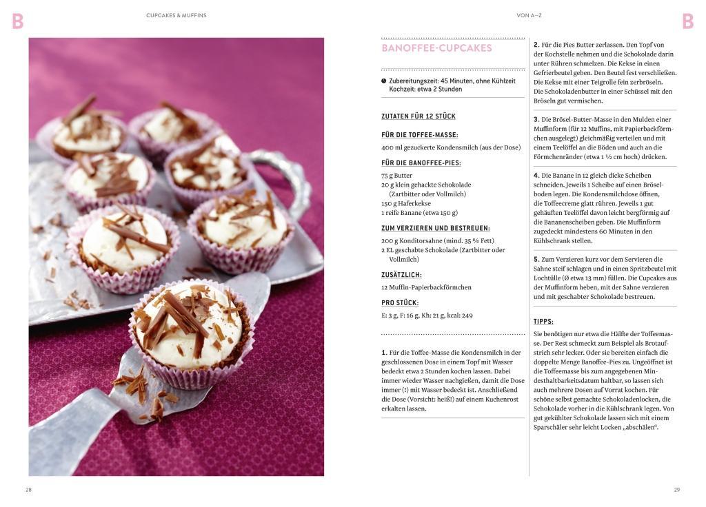 Beispielinhalt (Bild) Cupcakes & Muffins von A - Z
