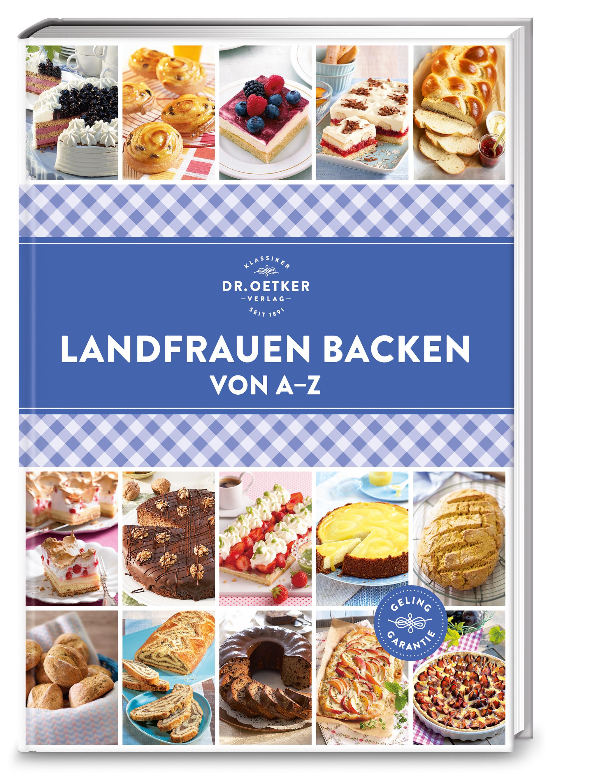 Vorderes Coverbild Landfrauen Backen von A - Z