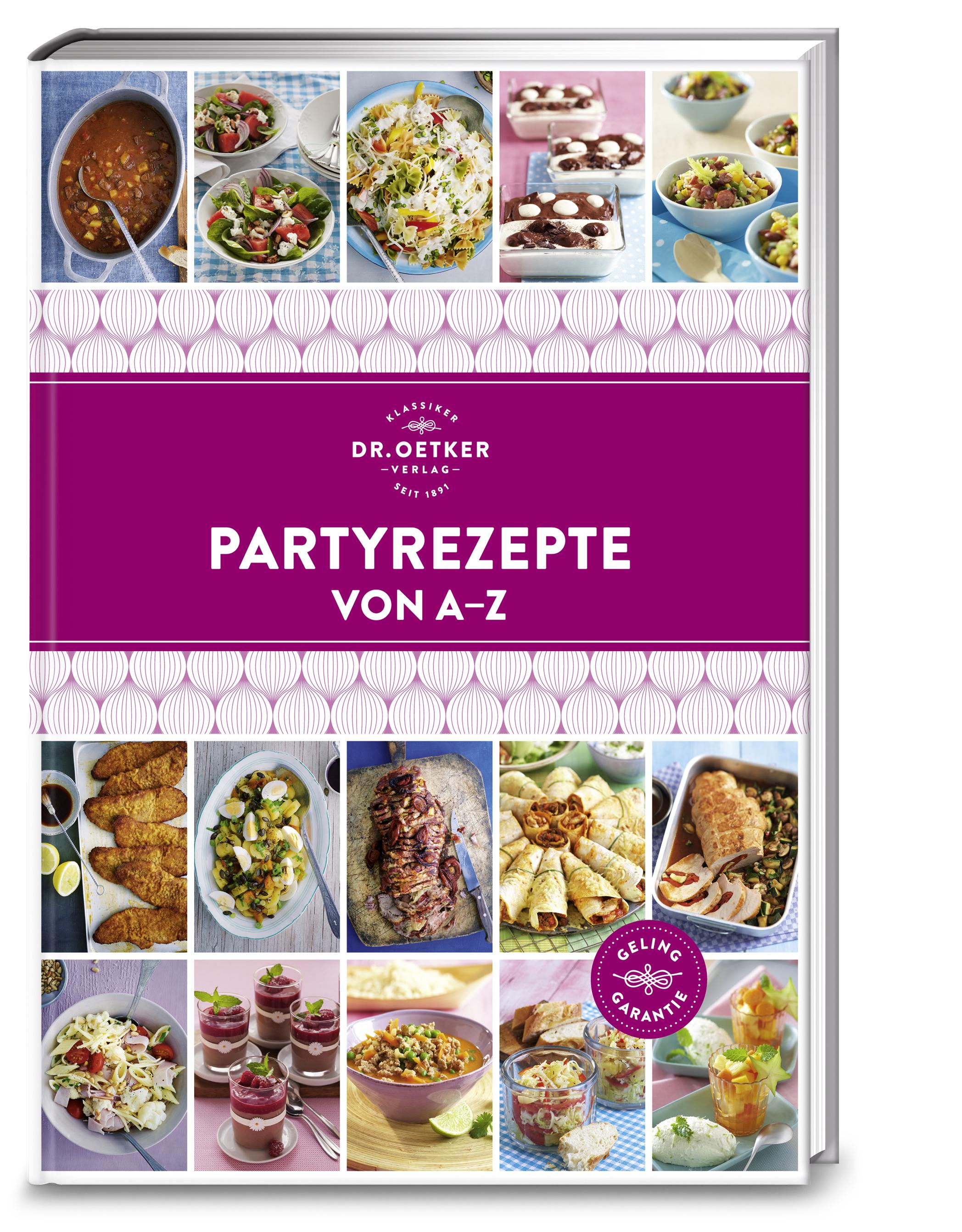 Vorderes Coverbild Partyrezepte von A - Z