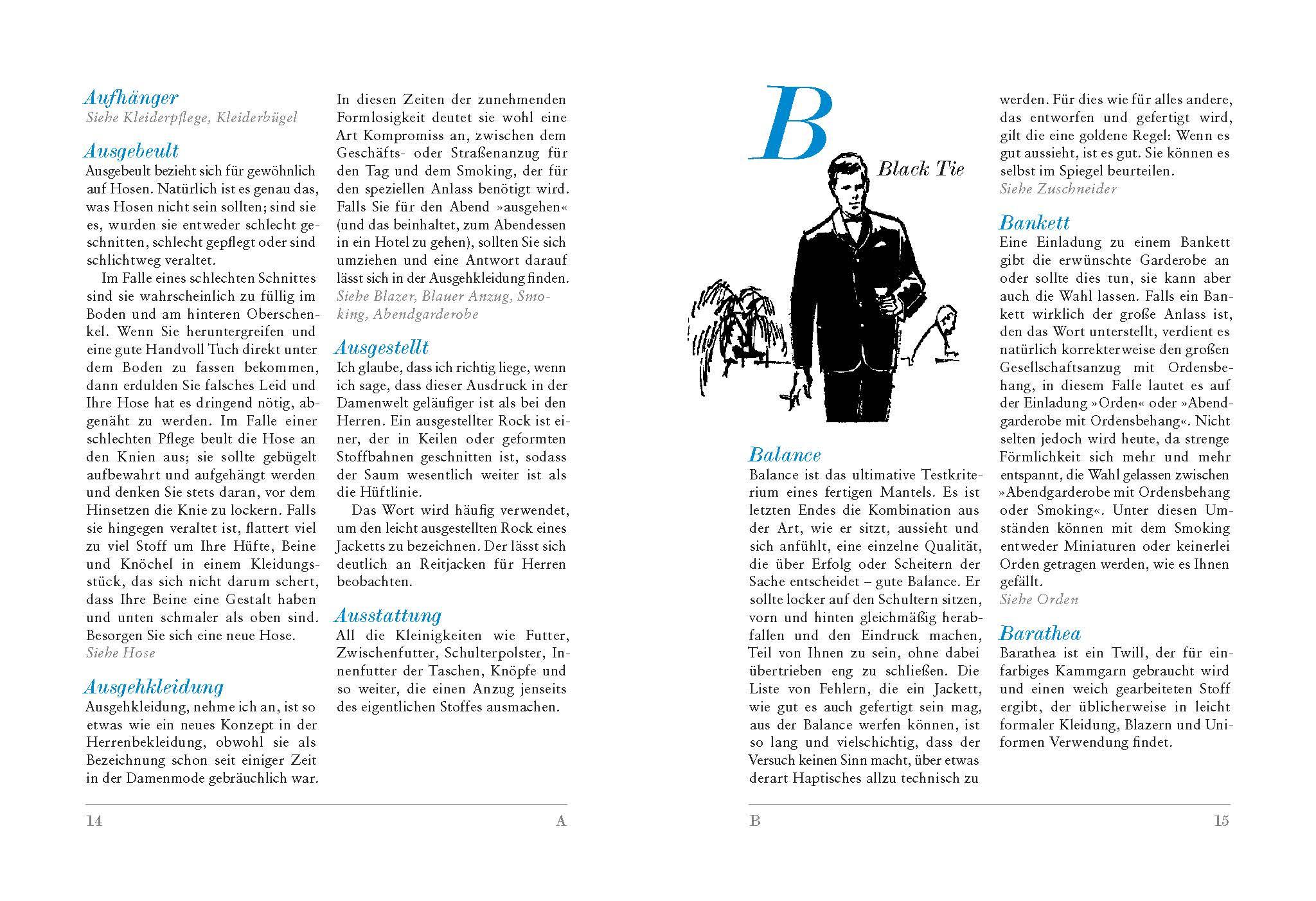 Beispielinhalt (Bild) Das kleine Buch der Herrenmode
