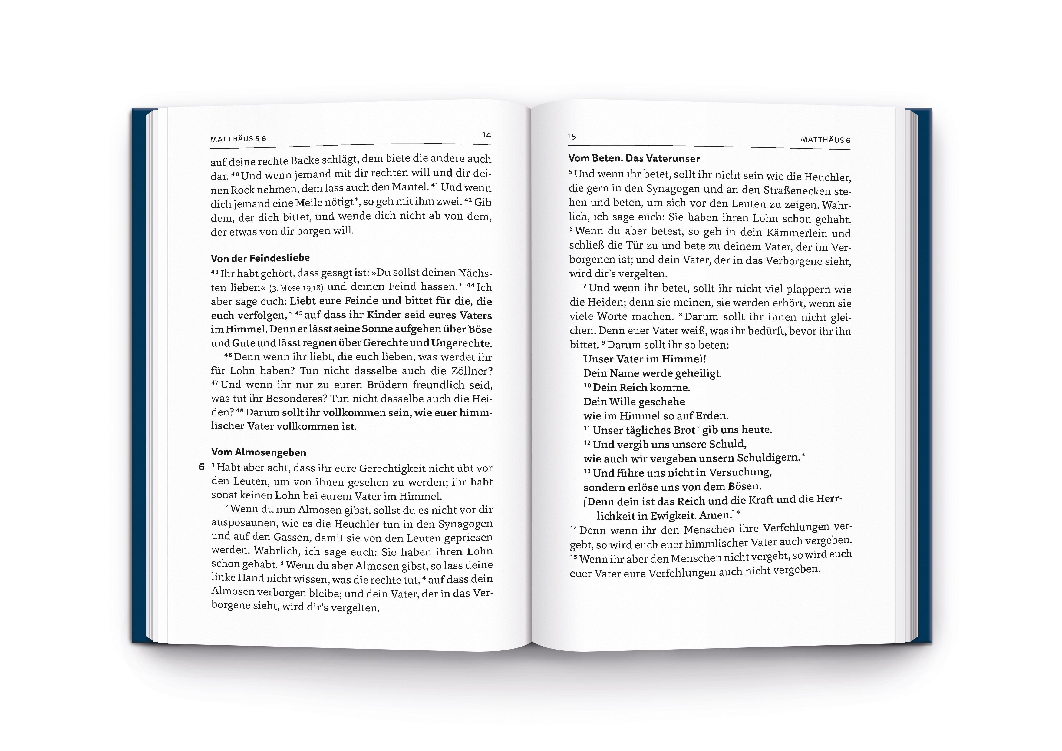 Beispielinhalt (Bild) Lutherbibel Neues Testament - Großdruck