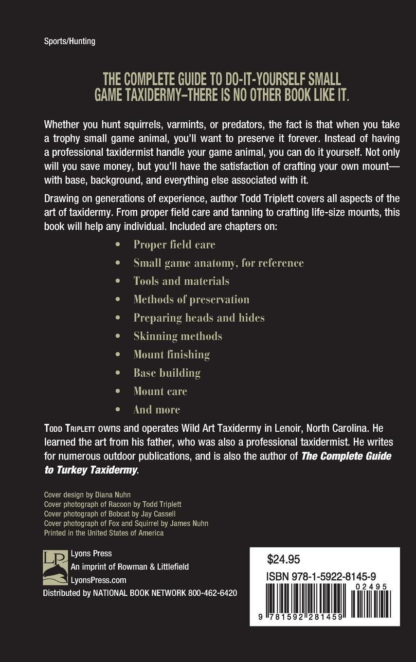 Rückseitencover Complete Guide to Small Game Taxidermy