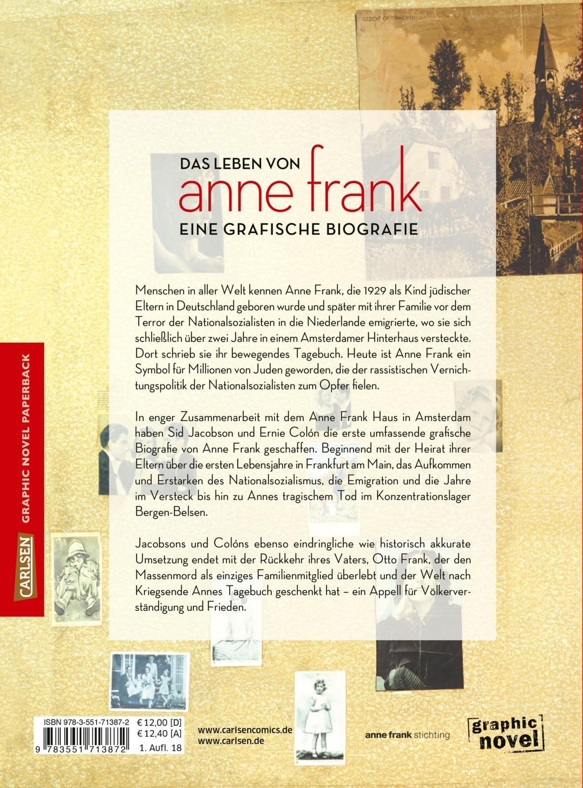 Rückseitencover Anne Frank