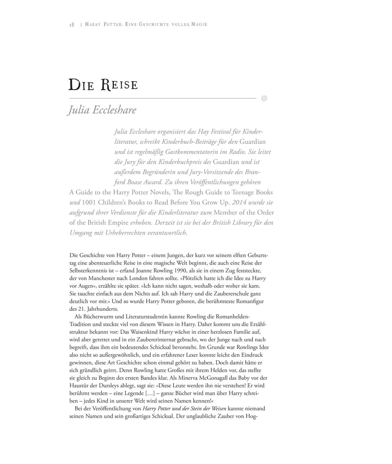 Beispielinhalt (Bild) Harry Potter: Eine Geschichte voller Magie