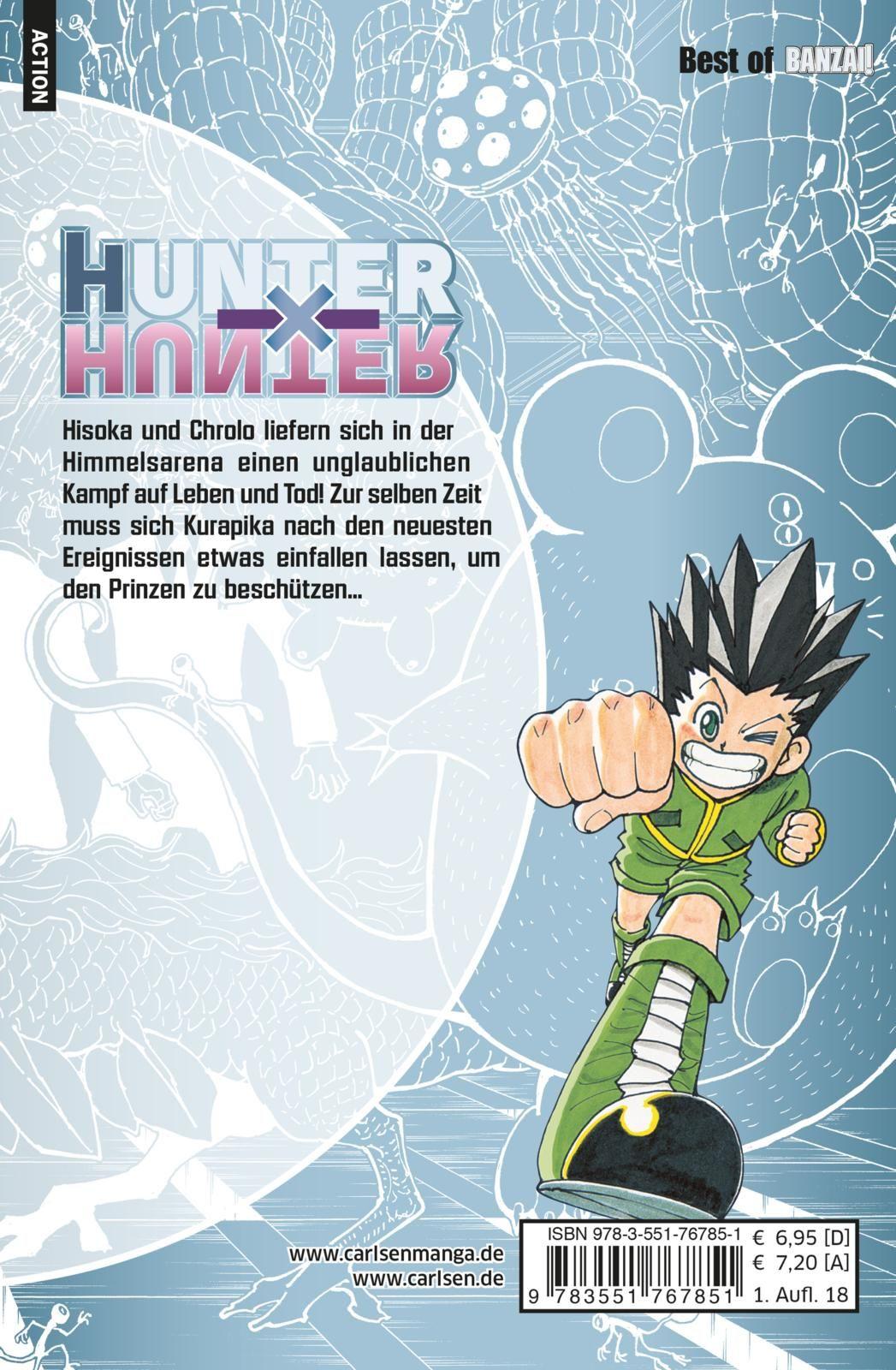 Rückseitencover Hunter X Hunter 34