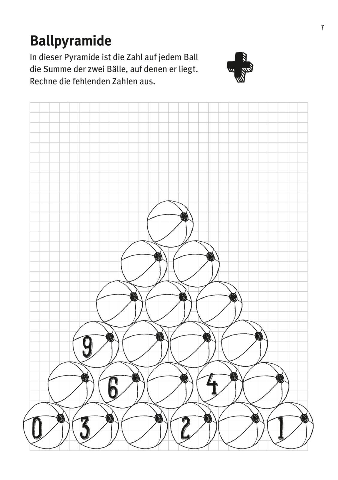 Beispielinhalt (Bild) Mein dicker Ferien-Rätselblock