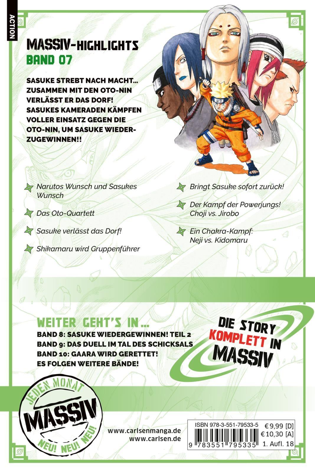 Rückseitencover NARUTO Massiv 7