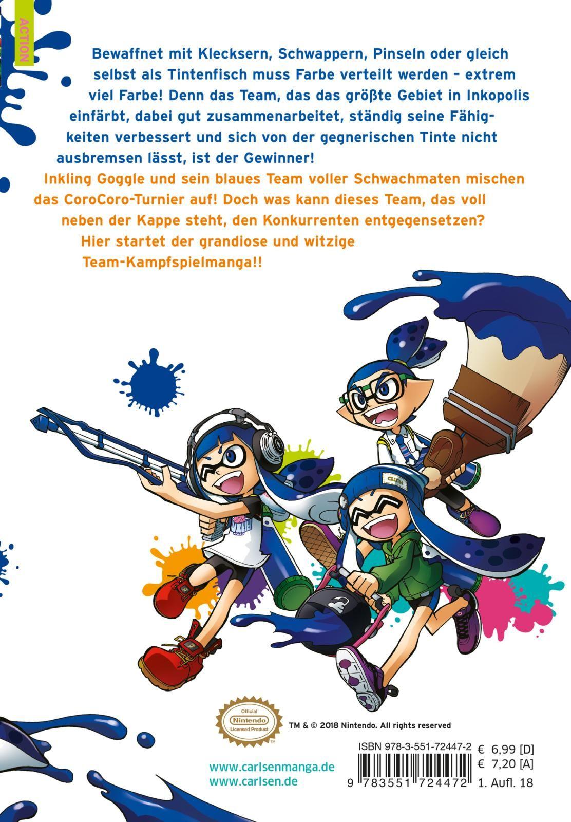 Rückseitencover Splatoon 1