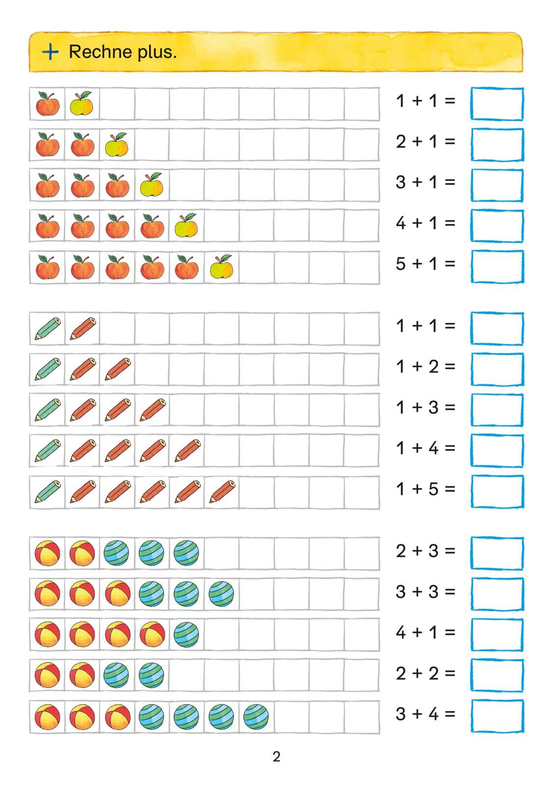 Beispielinhalt (Bild) Conni Gelbe Reihe: Übungsheft Rechnen