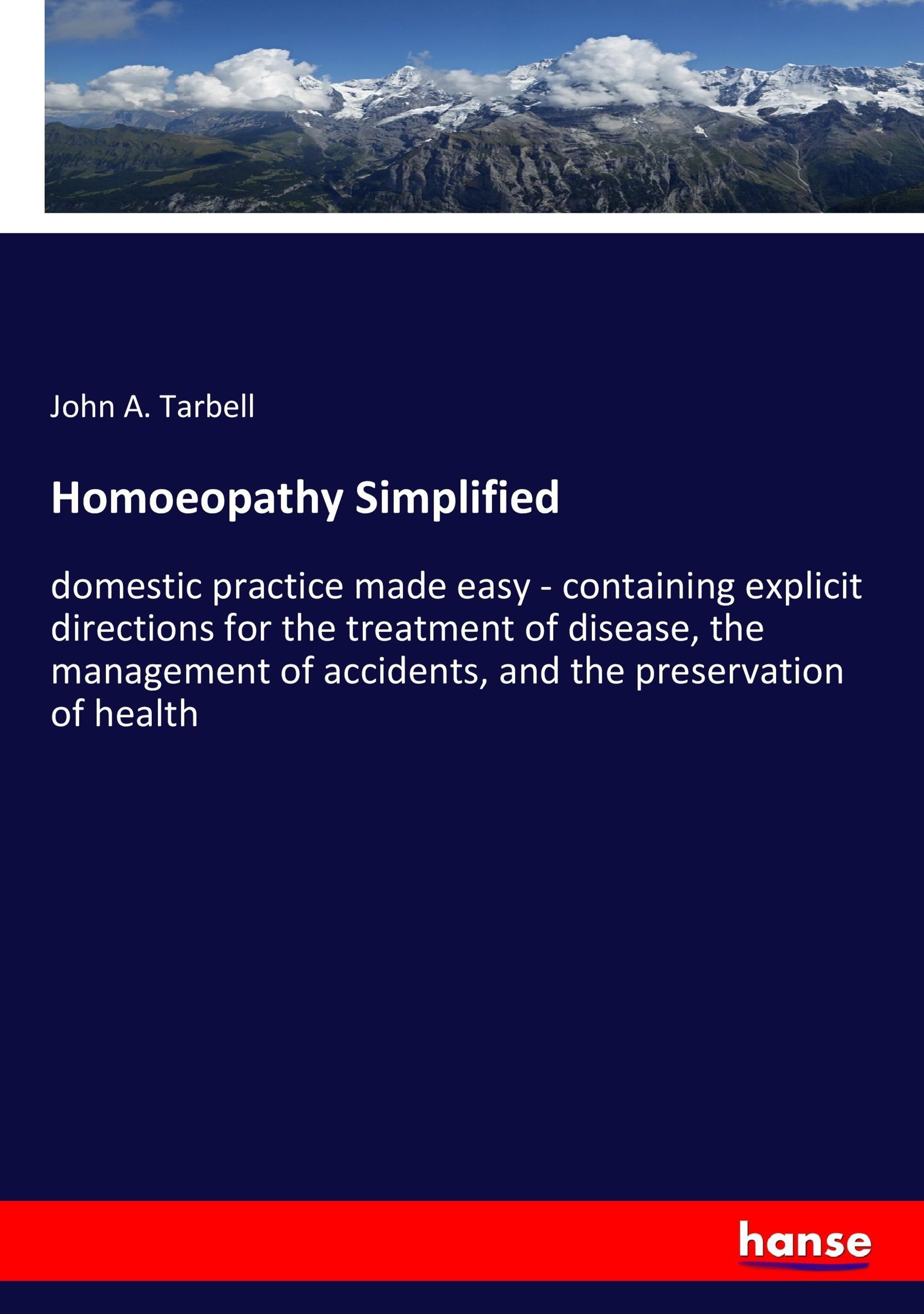 Vorderes Coverbild Homoeopathy Simplified