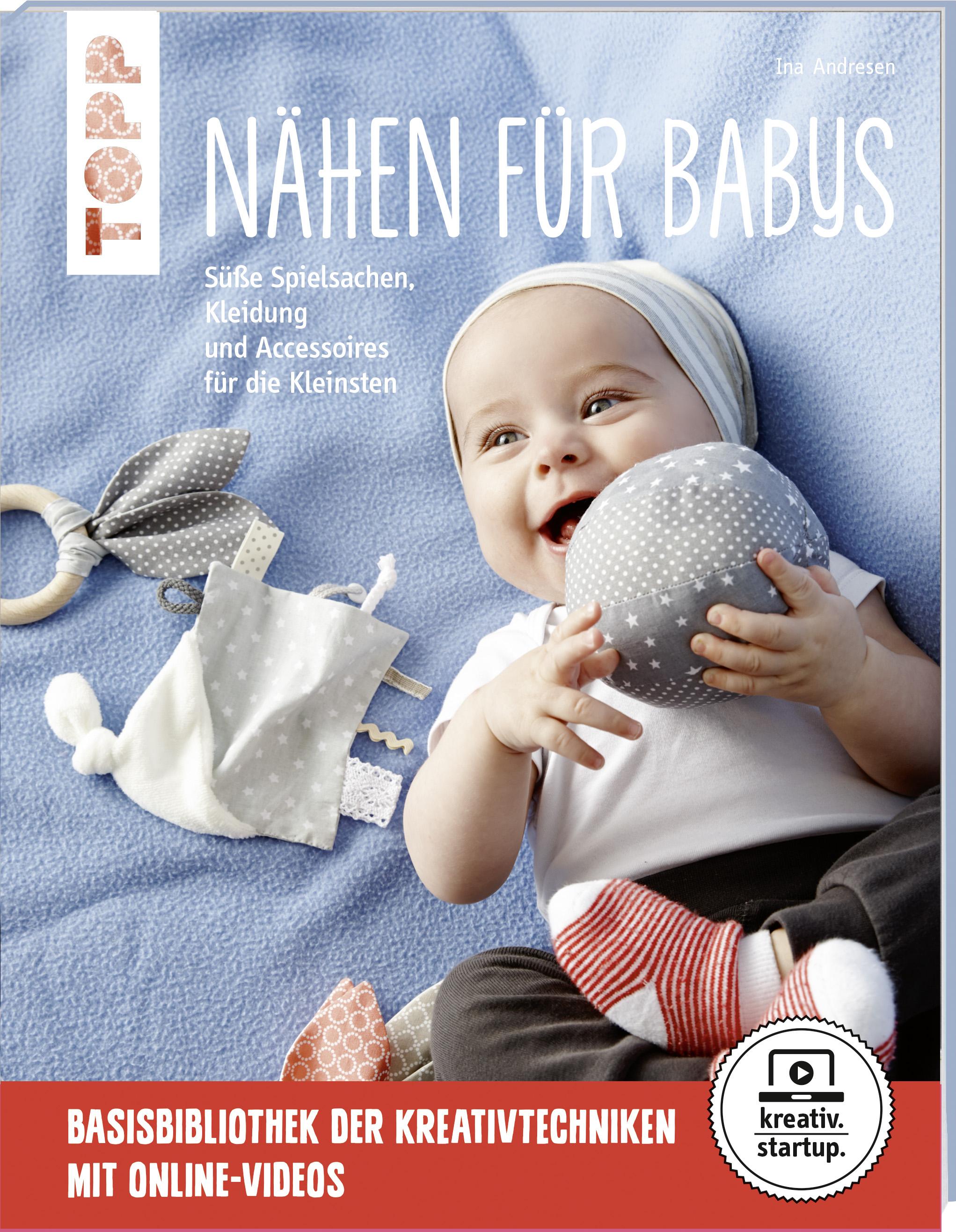 Vorderes Coverbild Nähen für Babys (kreativ.startup.)