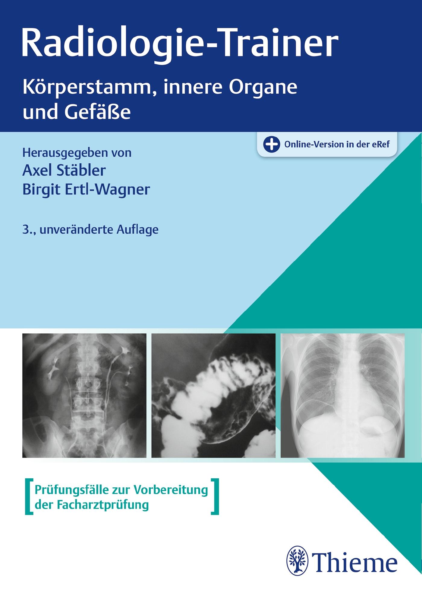 Vorderes Coverbild Radiologie-Trainer Körperstamm, innere Organe und Gefäße