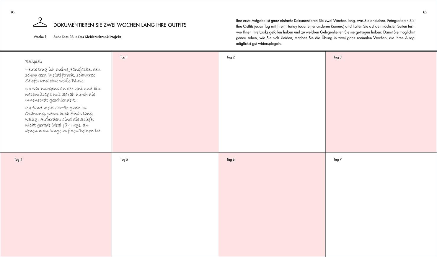 Beispielinhalt (Bild) Das Kleiderschrank-Projekt. Praxisbuch