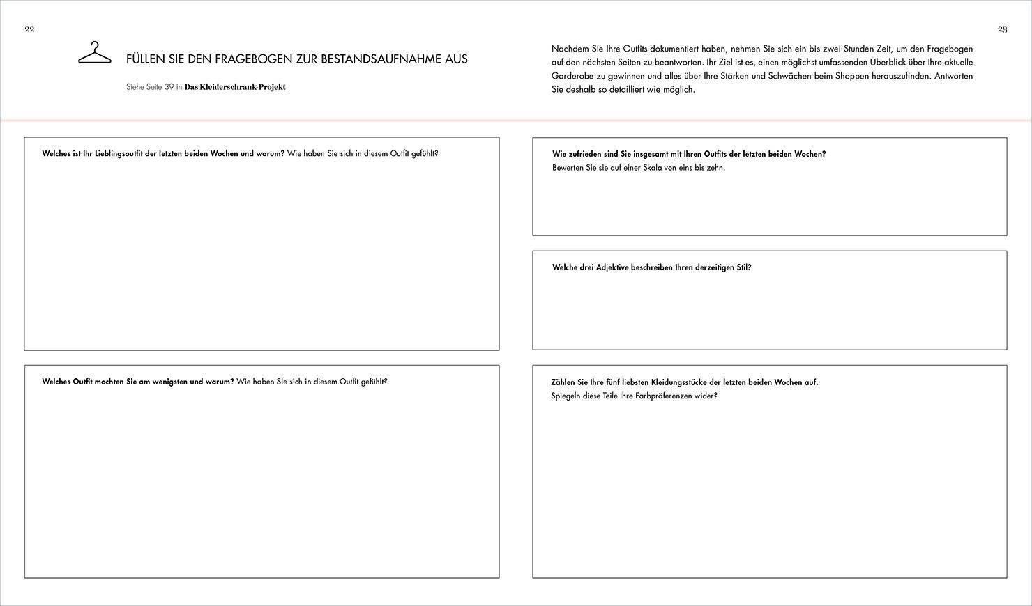Beispielinhalt (Bild) Das Kleiderschrank-Projekt. Praxisbuch
