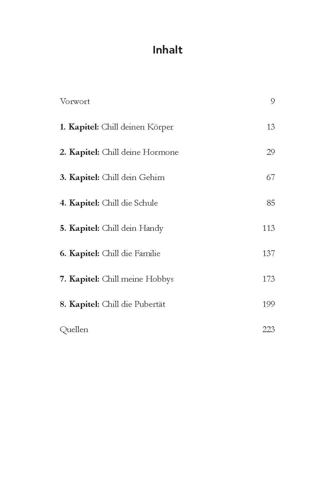 Beispielinhalt (Bild) Chill mal!