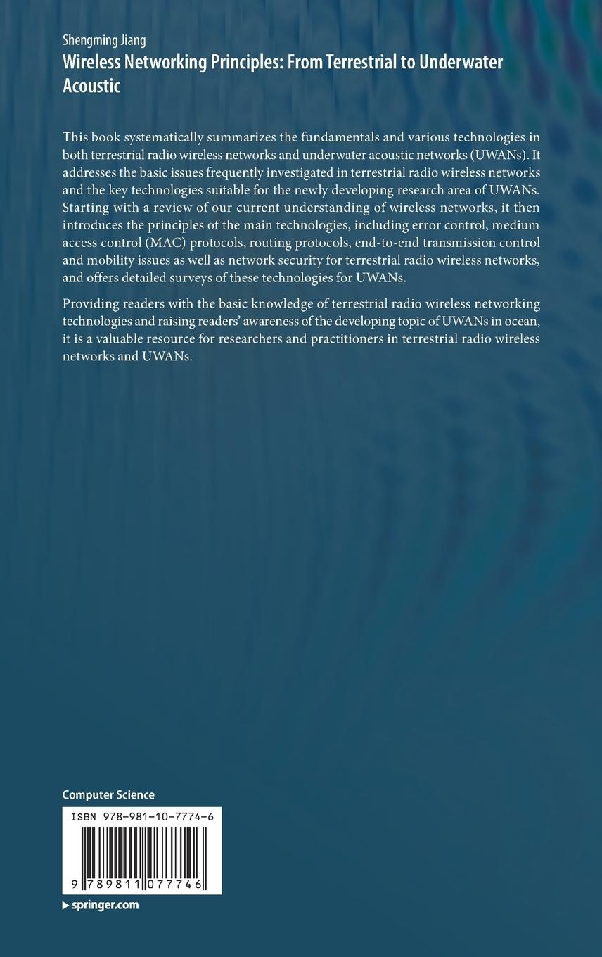 Rückseitencover Wireless Networking Principles: From Terrestrial to Underwater Acoustic