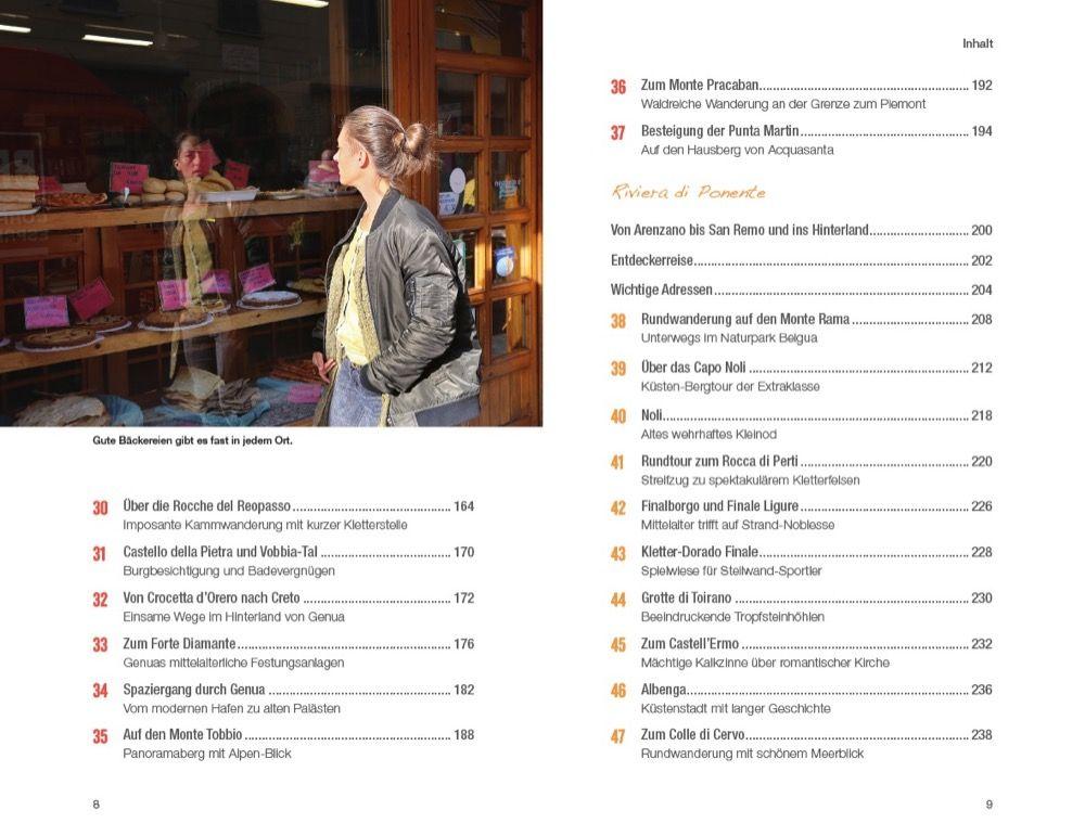 Beispielinhalt (Bild) Wanderurlaubsführer Cinque Terre Ligurien