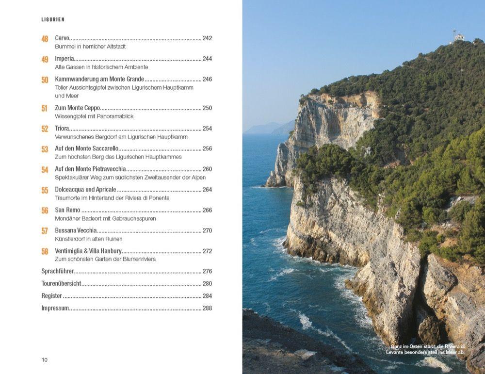 Beispielinhalt (Bild) Wanderurlaubsführer Cinque Terre Ligurien