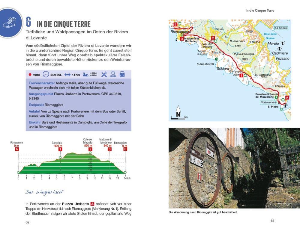 Beispielinhalt (Bild) Wanderurlaubsführer Cinque Terre Ligurien