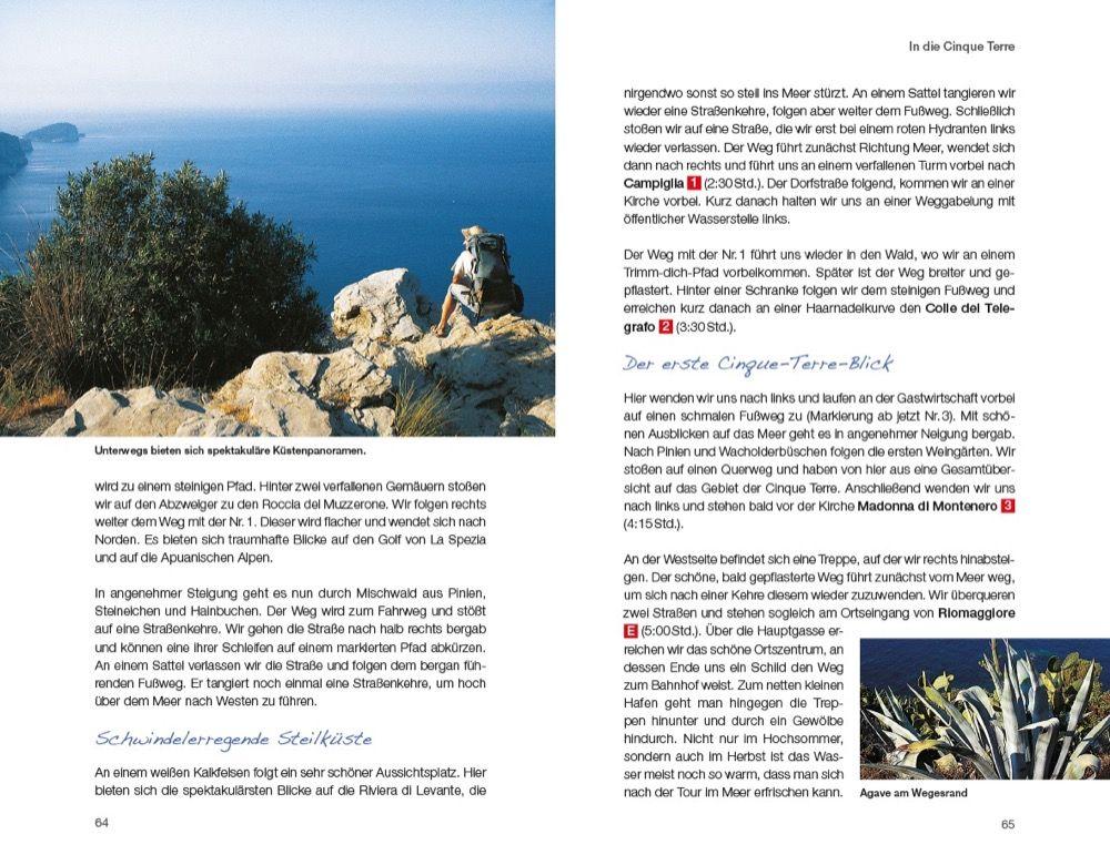 Beispielinhalt (Bild) Wanderurlaubsführer Cinque Terre Ligurien