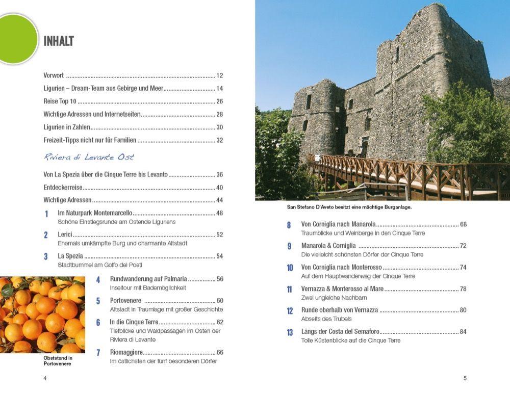 Beispielinhalt (Bild) Wanderurlaubsführer Cinque Terre Ligurien