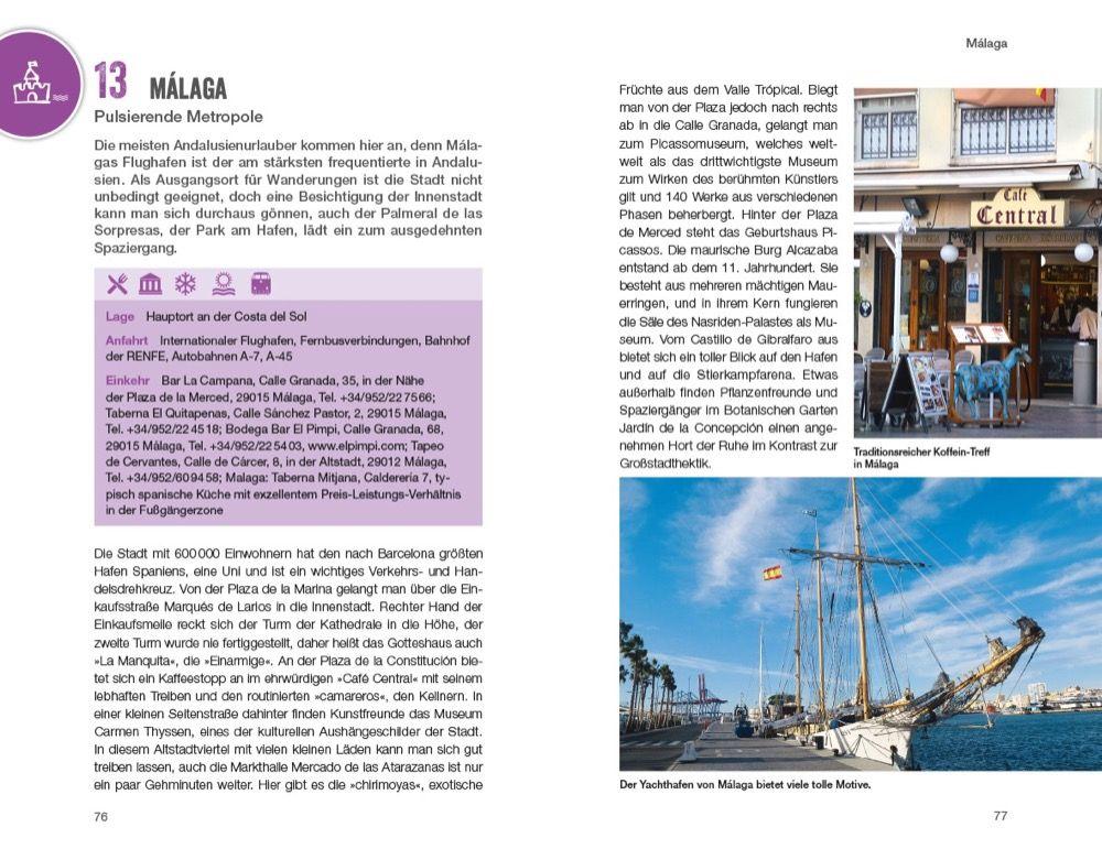 Beispielinhalt (Bild) Wanderurlaubsführer Andalusien