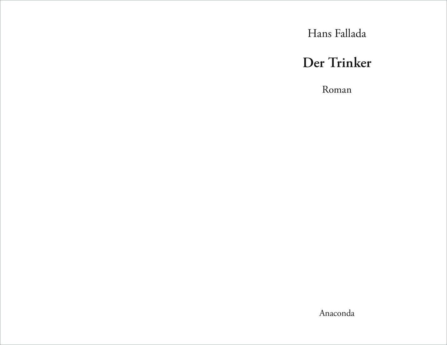 Beispielinhalt (Bild) Der Trinker