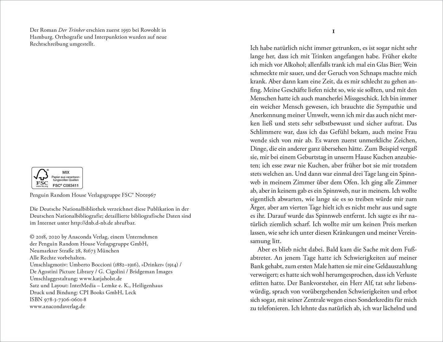 Beispielinhalt (Bild) Der Trinker