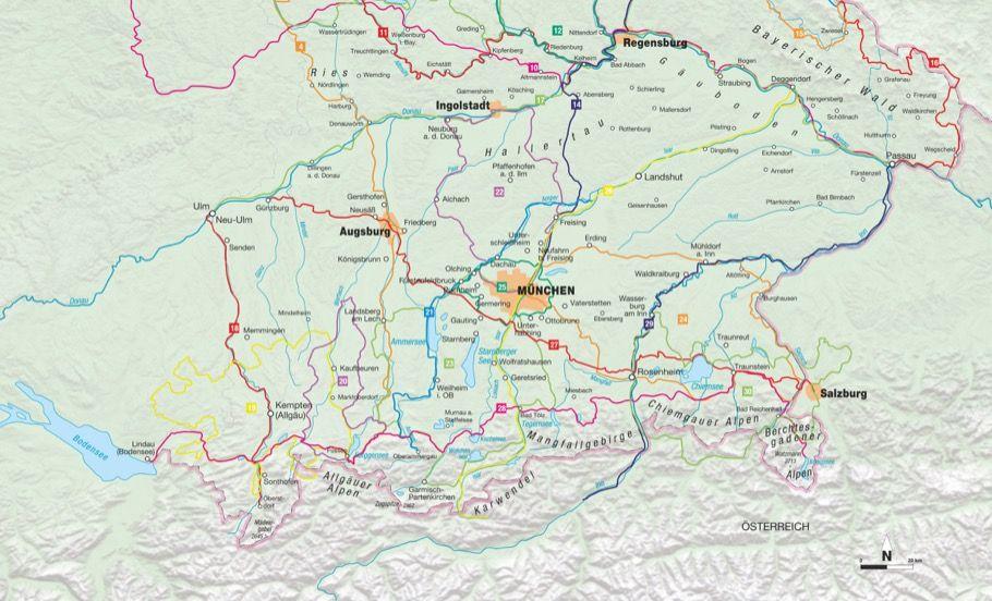 Beispielinhalt (Bild) Bayern mit dem Rad erleben
