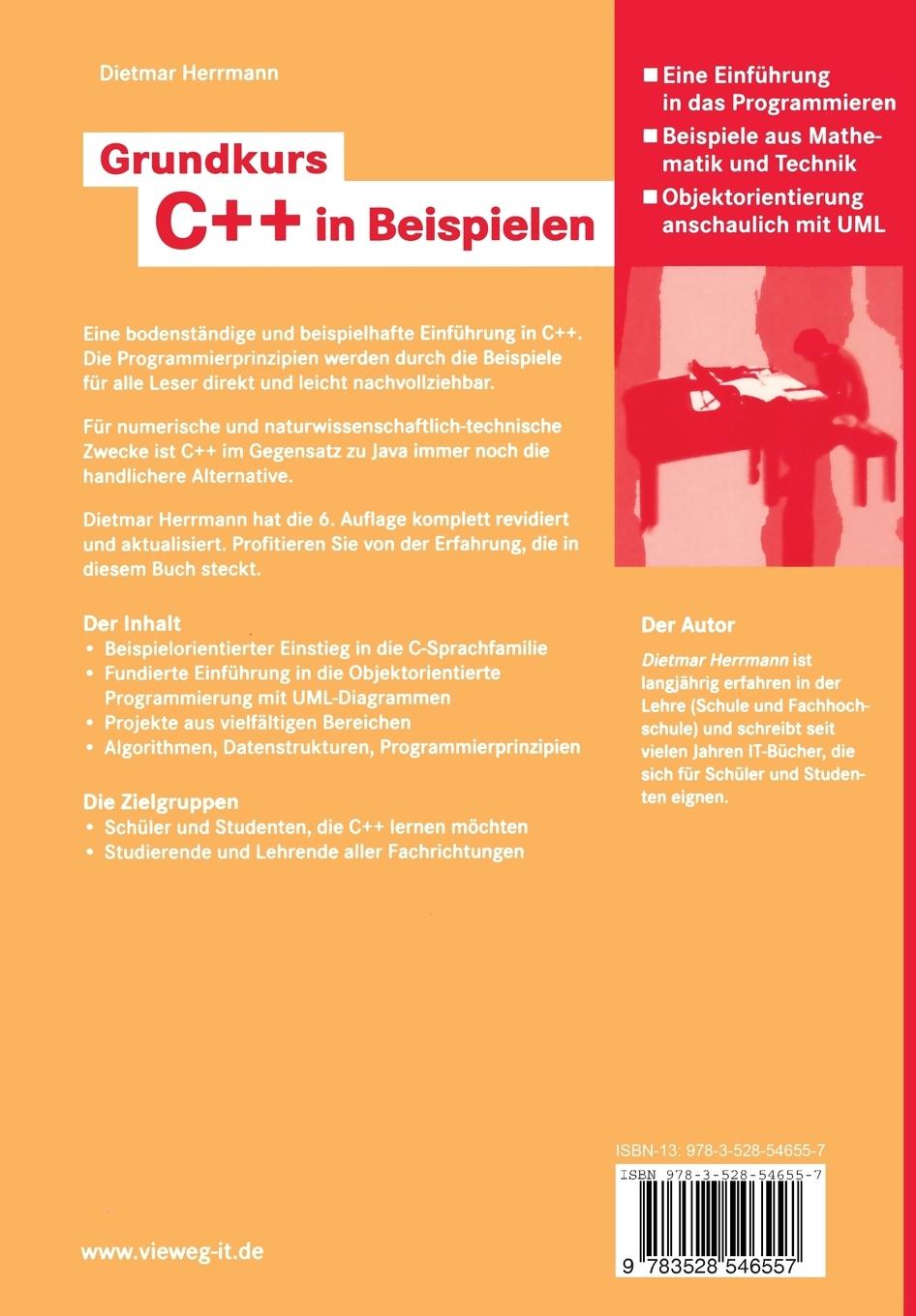 Rückseitencover Grundkurs C++ in Beispielen