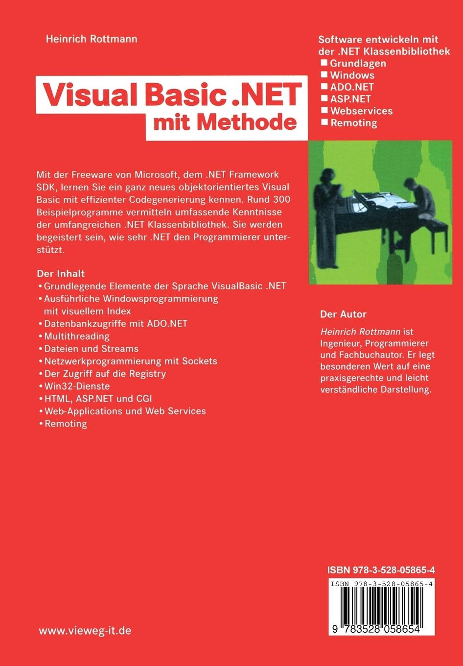 Rückseitencover Visual Basic .NET mit Methode