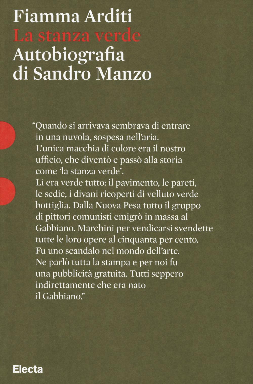 Vorderes Coverbild La stanza verde. Autobiografia di Sandro Manzo