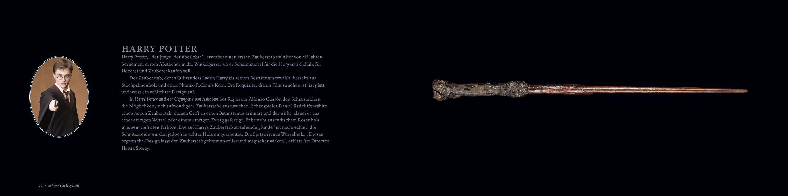 Beispielinhalt (Bild) Harry Potter: Das Buch der Zauberstäbe