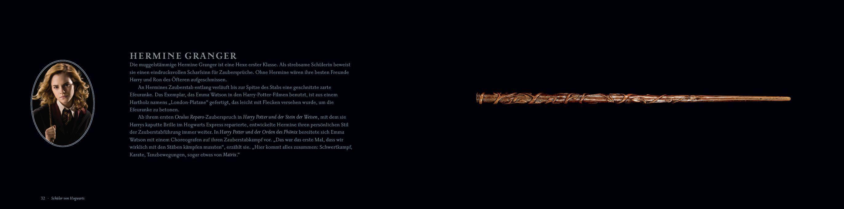 Beispielinhalt (Bild) Harry Potter: Das Buch der Zauberstäbe