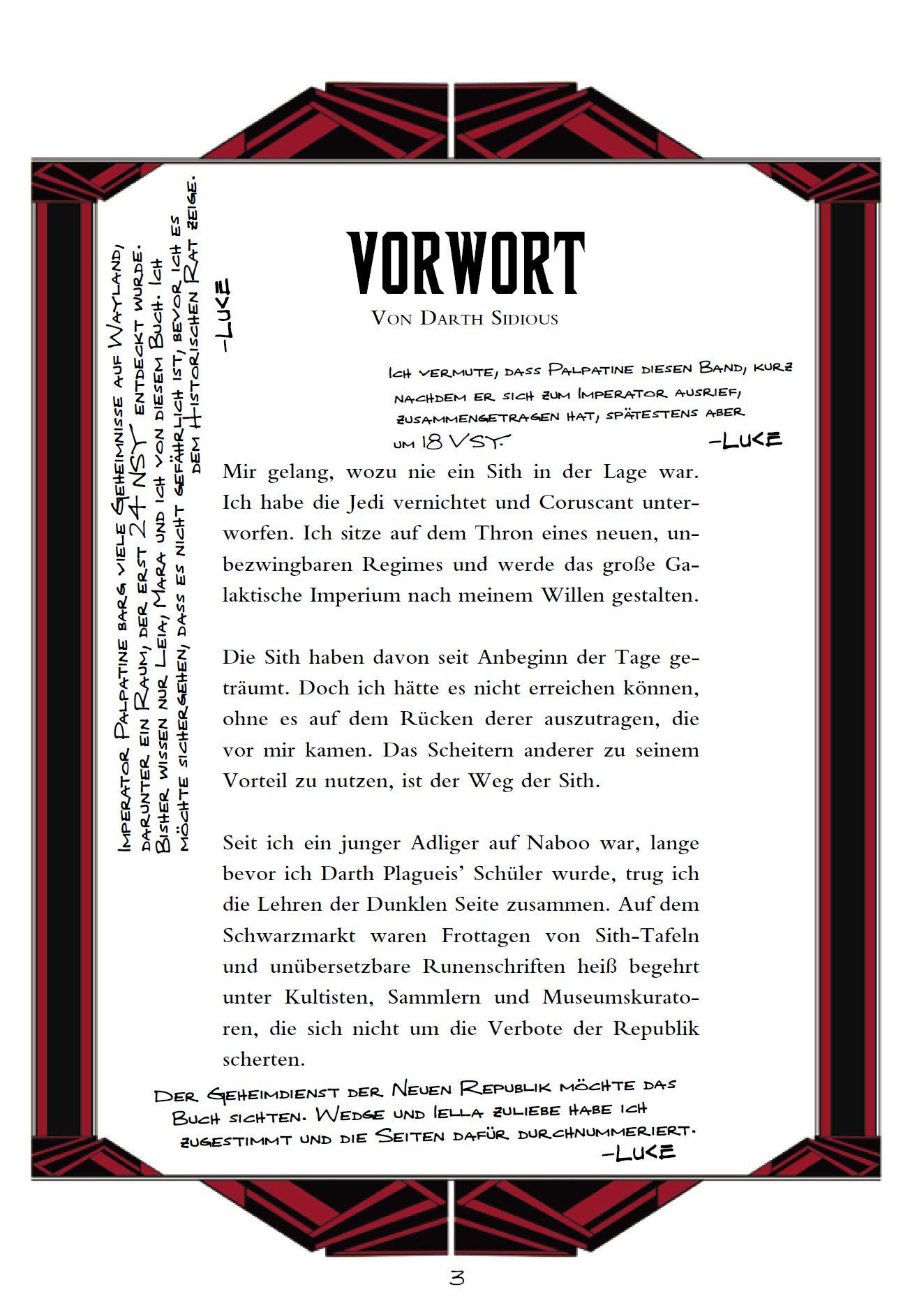 Beispielinhalt (Bild) Star Wars: Das Buch der Sith